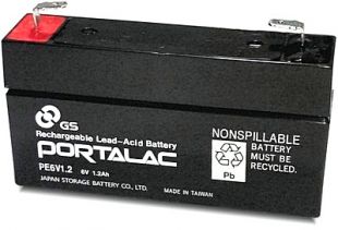 Batterie Rechargeable - PE6V1.2F1 Portalac PE6V1.2F1 - Rechargeable